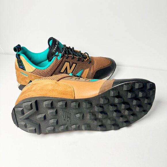 New Balance Men's Trailbuster Re-engineered Sneakers in Tan and Teal Sz 10.5 - Picture 12 of 13